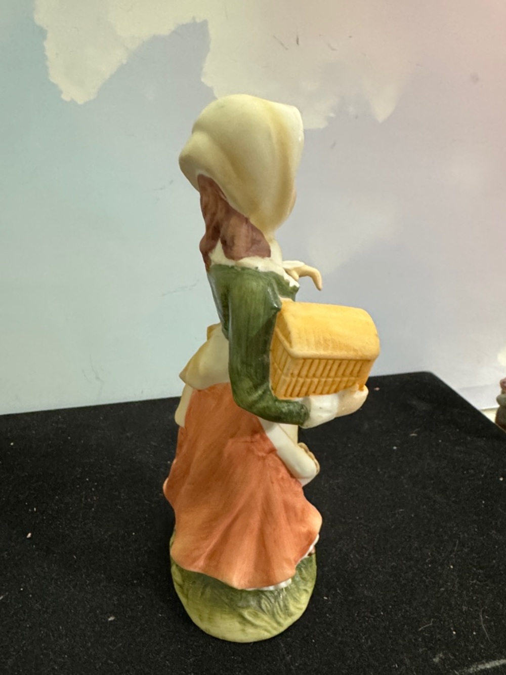 Vintage Hand-painted Lefton Girl With Cage #469 Retired Japan - Picture 4 of 8